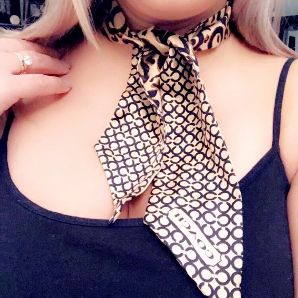 Authentic Coach silk scarf